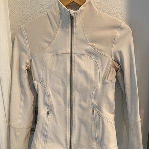 Lululemon Cream & White Define Jacket, size 4